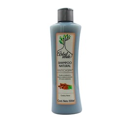 Shampoo Natural Anticaspa con Canela y Menta, Árbol Verde. 500 ml.