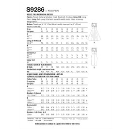 Simplicity SS9286A5 Misses' Fold-Back Facing Dress Packet, Code 9286 Sewing Pattern, Sizes 6-14, White