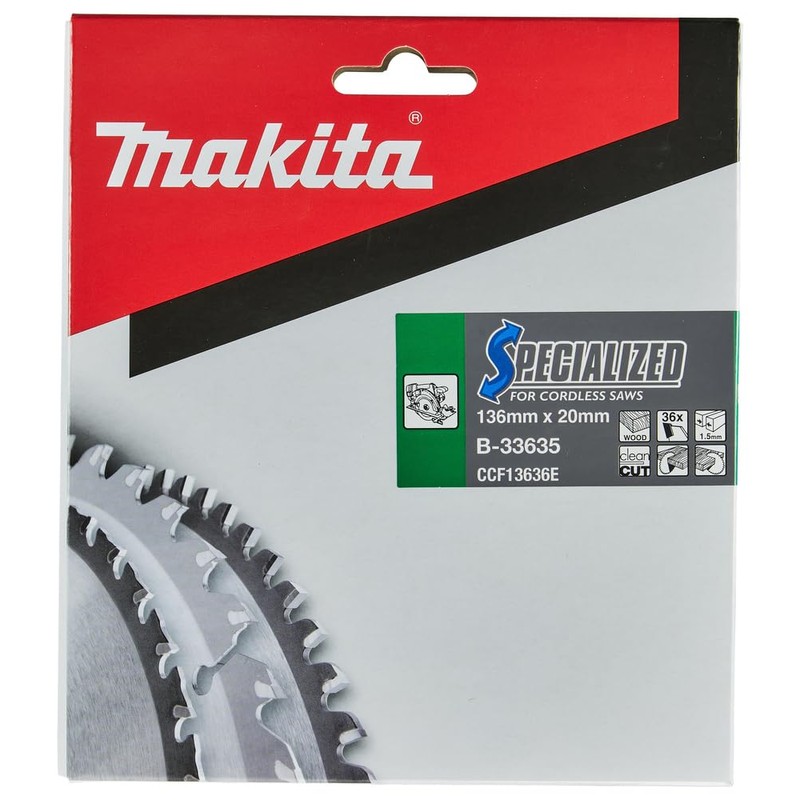 Makita Specialized B-33635 Saw Blade 136 x 20 mm x