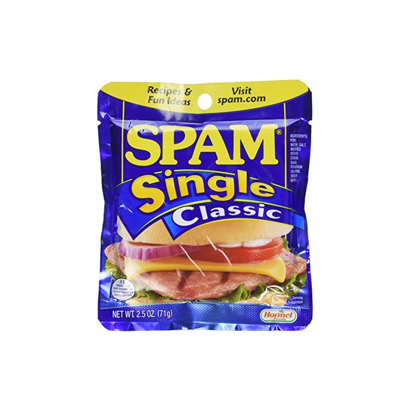 SPAM Single, 2.5 Ounce Pouches (Pack of 6)