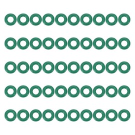 PATIKIL Fluorine Rubber O-Ring 5.5mm OD 2.5mm ID 1.5mm Width, 50Pcs Metric FKM Sealing Gasket Replacement for Seal Plumbing and Faucet Hose Machinery Plumbing Valves, Green