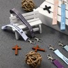 Roowest 60 Pcs Bible Keychain Scriptures Bible Verse Keychain Lanyard