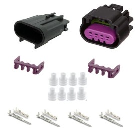 MJM National DELPHI GT 150 SERIES 4 CONDUCTOR CONNECTOR SET 22-20 GA.  4 Pin