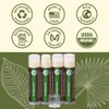 Bálsamo labial orgánico USDA de Earths Daughter, paquete de 4