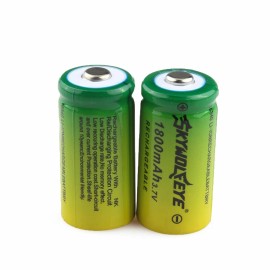 SKYWOLFEYE 15pcs SKYWOLFEYE 16340 RCR123A 3.7V 1800mAh Rechargeable Battery Cell For Camera