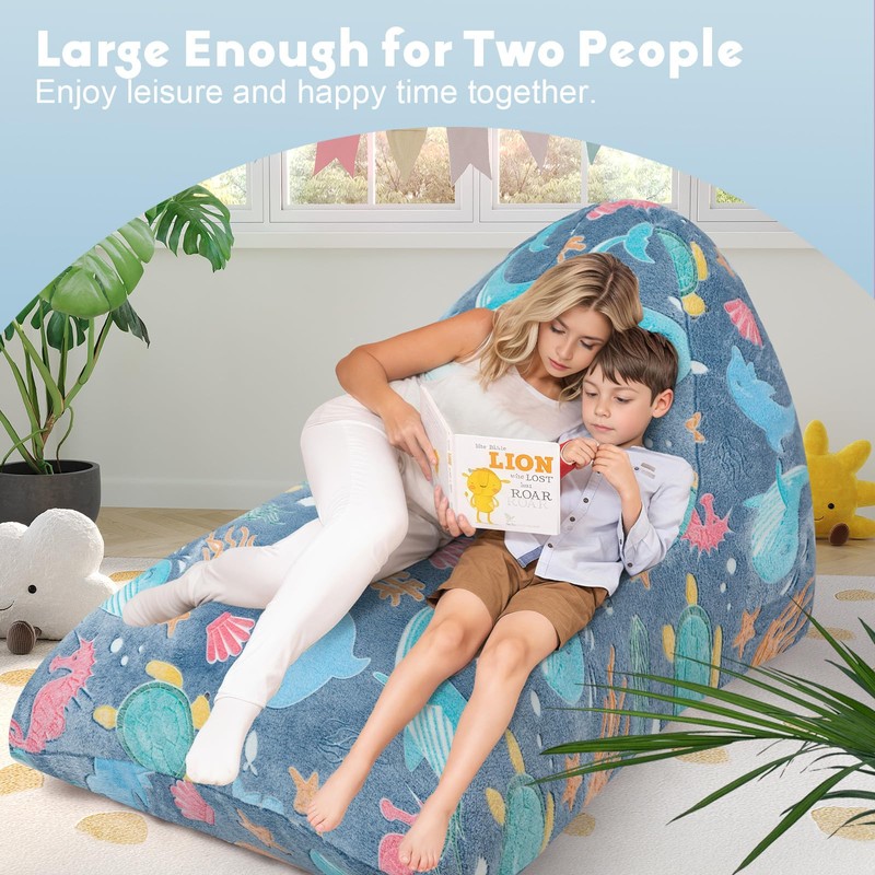 COMAX Bean Bag Chairs for Kids 8-12, Large Kid Beanbag