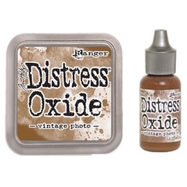 SPECIAL BUNDLE Ranger Tim Holtz Distress Oxide Ink Pad VINTAGE PHOTO + Reinker