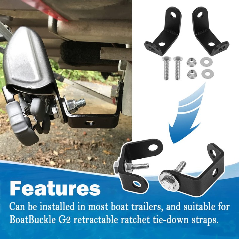 E-cowlboy for BoatBuckle G2 Universal Strap Mounting Bracket Kit #F14254
