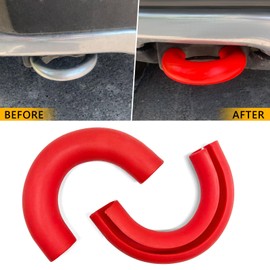 Tow Hooks Covers for Ford F150 Accessories 2004-2025,for Ford Bronco Accessories 2024 2023 2022 2021 Base Big Bend Outer Banks,for Toyota Tundra 2017 2018 2019 2020 2021 (Red 2PCS)