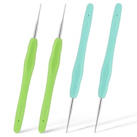 Dreadlock Crochet Hooks Tool 0.5mm 0.75mm Loc Crochet Needle Small Interlocking Hooks Tool Loc Brush for Dreads Accessories Weaving for DIY
