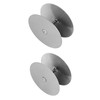 NAUBEA 2 Pack Door Hole Cover Plate Brushed Satin Nickel