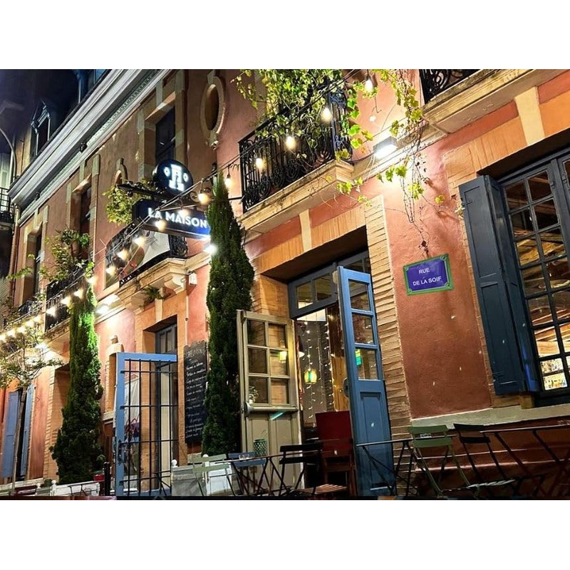 Blechschild "Rue de la Soif" – Ambiente Paris Vintage –