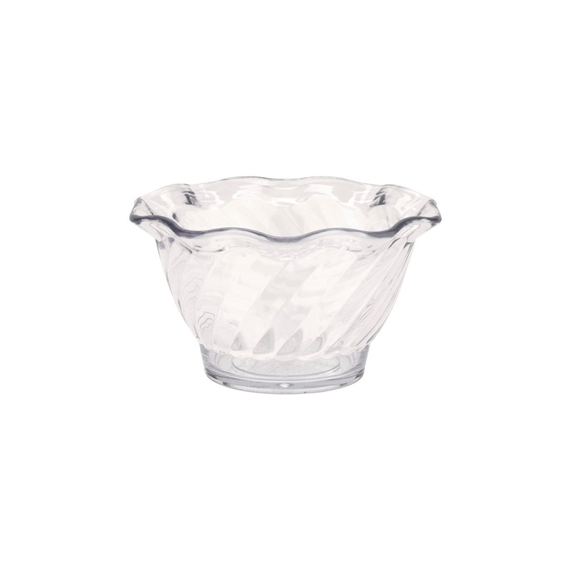 G.E.T. DD-50-CL Plastic Tulip Ice Cream/Dessert Dish, 5 Ounce, Clear