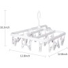 Annaklin Foldable Clip Hangers with 26 Drying Clips, Underwear Hanger