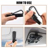 Fizzix 2Pcs Car Sunglasses Holder - Universal Visor Clip for