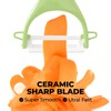 Trez Treamer 6PCS Vegetable Peeler Set with Sharp Blade,Ceramic Apple