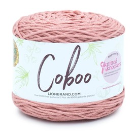 (1 Skein) Lion Brand Yarn Coboo Yarn, Mauve