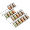 Clear Acrylic Spice Drawer Organizer, 4 Tiers 1 Set Slanted