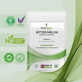 BodyGenix Bitter Melon Capsules - 500mg Momordica Charantia Immune System Digestive Health Metabolic Support - Karela Extract Natural Supplement (60)