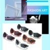 BAWUYI Cool Futuristic Y2K Sunglasses for Men Women Sports Wrap