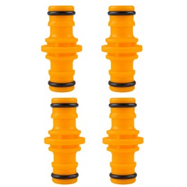 Cxryrzhe 4 Pcs Double Male Hose Connectors Leak-Proof & Durable Double Male Hose End Connector Hose Pipe Connectors for Garden Hose Tap and Garden Irrigation System