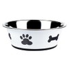 Classic Pet Products Classic Posh Paws Dish, 2500 ml, White