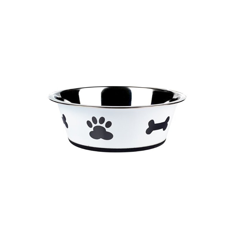 Classic Pet Products Classic Posh Paws Dish, 2500 ml, White