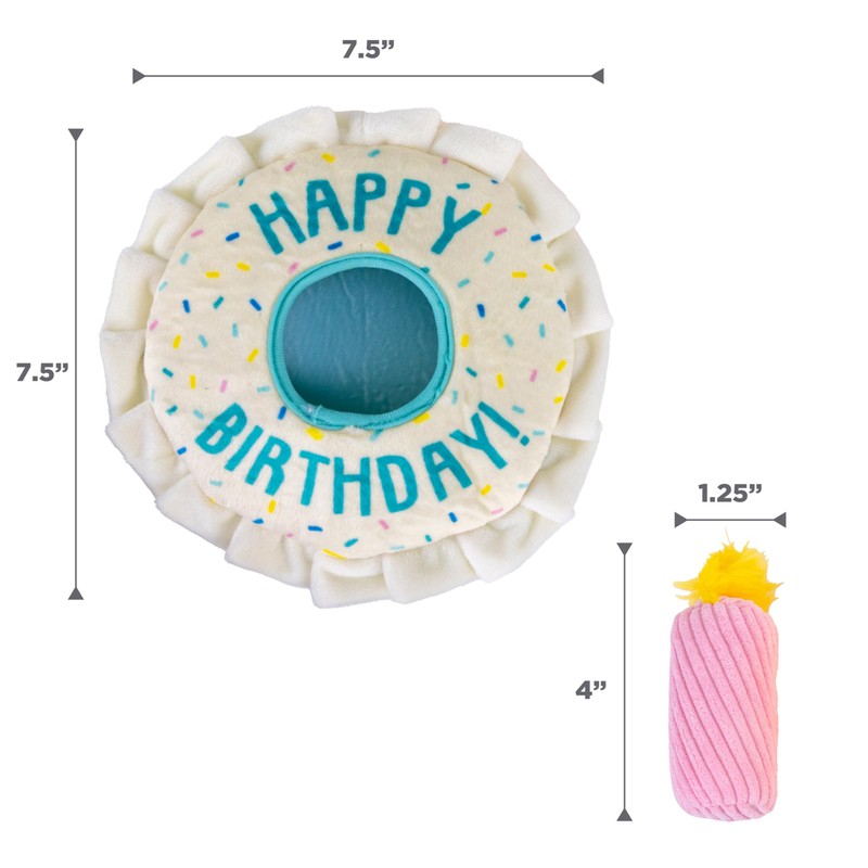 Outward Hound Hide A Birthday Cake, Plush Puzzle Birthday Themed