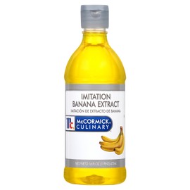McCormick Culinary Imitation Banana Extract, 16 fl oz - One 16 Fluid Ounce Bottle of Banana Flavoring Extract, Perfect for Baking, Keto, Beverages and More