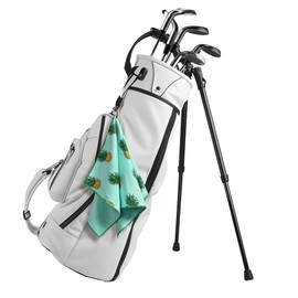 Tough Outdoors Golf Towel (15"x 25") - Golf Bags for Men & Women-Golf Bag Towel, Golf Club Towel & Microfiber Golf Towel-Golf Rag with Clip
