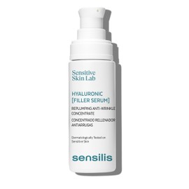 Sensilis Hyaluronic Filler Face Serum Concentrated Anti-Wrinkle Moisturising with Hyaluronic Acid for All Skin Types Sensitive Skin 30ml