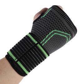 Zerone Compression Wrist Brace with Pressure Belt Sport Protection Wristband Knitting Pressurized Wrist and Palm Brace Bandage Support Compression Relieve Wrist Pain and Recovery(M)