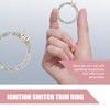 Merdege Bling Car One-Button Start Decorative Sticker, Butterfly Key Ignition