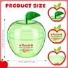 Mimorou 24 Pack Back to School Gifts Plastic Apple Containers,Classic,Green