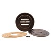 CRL 834DU Duranodic Bronze Aluminum 5-5/16" No-Draft Speak-Thru