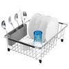 iPEGTOP Cutlery Utensil Silverware Drying Rack Basket Holder with Hooks