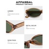 Appassal Retro Polarized Oval Sunglasses for Women Chic Cat Eye