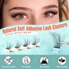 Zegaine Self Adhesive Eyelashes Natural Self Adhesive Lash Clusters Wispy