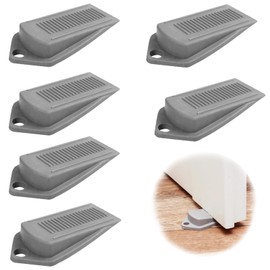 TYVOM 6 Pcs Rubber Door Stop,Door Wedges Indoors Heavy Duty Door Stopper Rubber Anti-Skid Door Wedge for Homes,Offices,Schools and Work Shops