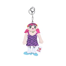 Soul Push Cat [Soul Girl × Spins] Plush Keyring (purple)