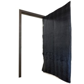 US Cargo Control Quilted Door Covers 39" x 79" (6-Pack), Padded Door Cover with Hook and Loop Straps, Cotton/Polyester Quilted Furniture Pads for Moving, Reusable, Interior and Exterior Use