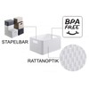 Rotho Country Storage Box 11 Litre Rattan Look, Plastic (Polypropylene)