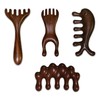 4 types of high-quality wooden massagers Choose 1-M/acupressure stick/massage stick/massage/gua sha double-sided type 2ea