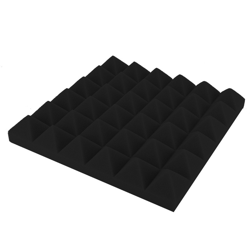 6Pcs Pyramid Shape Sound Absorbing Foam Acoustic Panels Soundproofing Foam