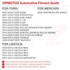 VIPMOTOZ Full LED Side View Mirror Puddle Lights Lamps Compatible
