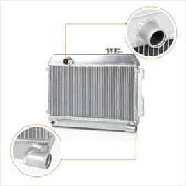 3-Row Full Aluminum Racing Radiator Compatible with 68-73 Datsun 510 SRL311/SR/521 L4