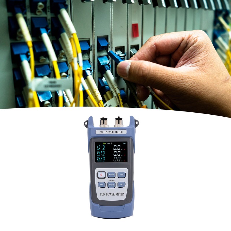 Fiber Optic Power Meter for APC Connector Color LCD Screen