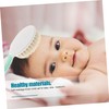Generic Newborn Soft Scalp Massage Brush and Comb Set Natural