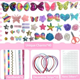 Make Your Own Girls Headband, Craft Set, Girls, Hair Hoop Craft Set, Children, Girls Hair Accessories Making Kit, Fashion DIY Hair Accessories Girls