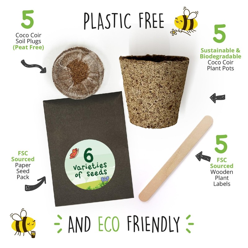 Kids' Garden Activity Set with Seeds - UK Made Kit